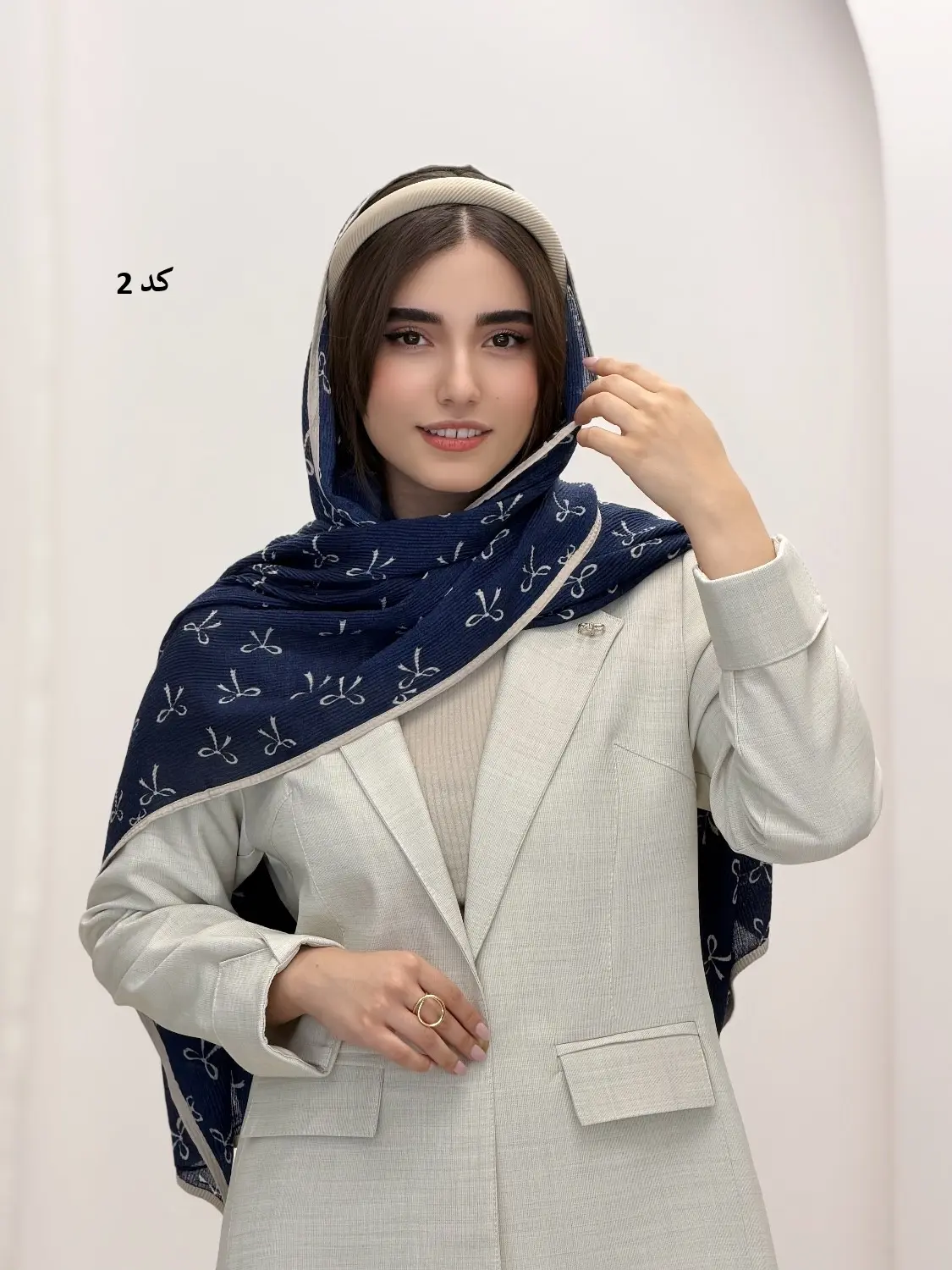6927-شال نیلوفر